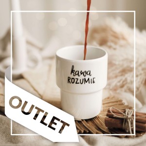 Kubek 300 ml bez ucha - Kawa rozumie OUTLET