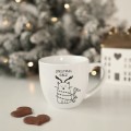 Kubek 300 ml - Christmas vibes! KOTEK Biały kubek porcelanowy nadzwyczajnie.mom ze złotym zdobieniem i napisem Christmas vibes! KOTEK — 300 ml