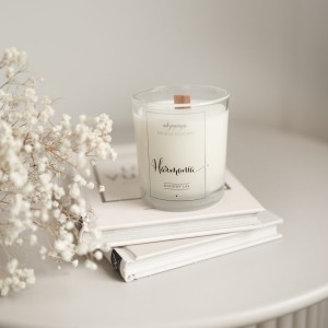 Świeca sojowa w szklance 180 ml - Harmonia DYNIOWY LAS - cedrowa słodycz