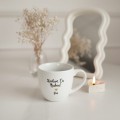 Kubek 300 ml - Kocham Cię Babciu + Imię ZŁOTE SERCE Biały kubek porcelanowy nadzwyczajnie.mom ze złotym sercem i napisem Kocham Cię Babciu + Imię — 300 ml