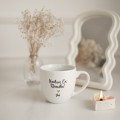 Kubek 300 ml - Kocham Cię Dziadku + Imię ZŁOTE SERCE Biały kubek porcelanowy nadzwyczajnie.mom ze złotym sercem i napisem Kocham Cię Dziadku + Imię — 300 ml
