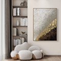 Ślad ciepła 50x70 - obraz strukturalny ze złotem, abstrakcja, ręcznie malowany, beż, brąz 72485530-1251-11f1-bb3f-49ef182f39f3.JPG