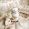Biały Kubek Porcelanowy z Personalizacją 300 ml - Napis Kochana Babcia z Imieniem i Złote Serce dla Babci na Każdą Okazję Biały kubek ze złotym sercem nadzwyczajnie.mom Biały Kubek Porcelanowy z Personalizacją 300 ml - Napis Kochana Babcia z
