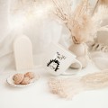 Kubek 300 ml - Nie jeż się! Biały kubek porcelanowy nadzwyczajnie.mom ze złotym zdobieniem i napisem Nie jeż się! — 300 ml