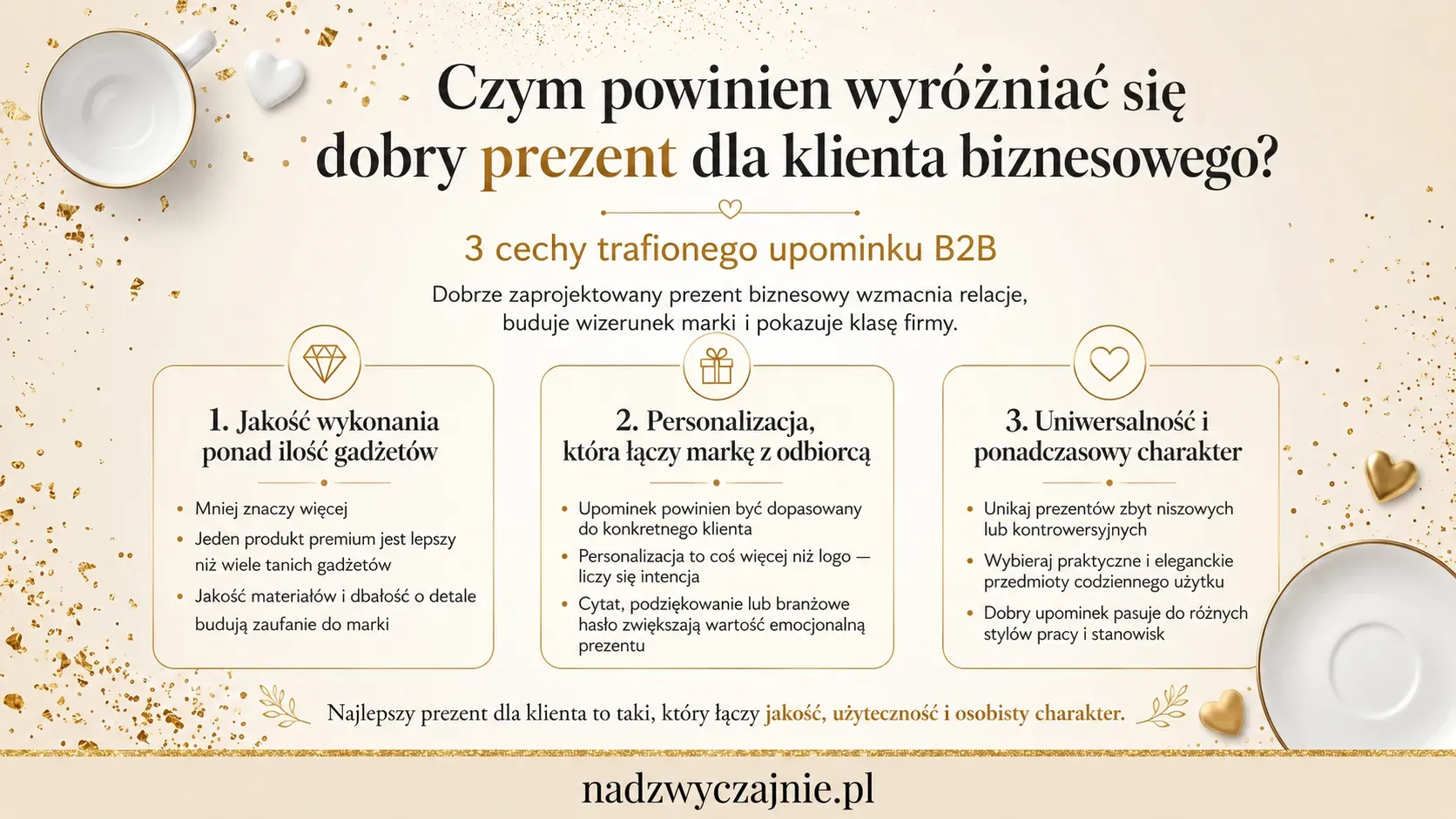 Czym powinien wyróżniać się dobry prezent dla klienta biznesowego?